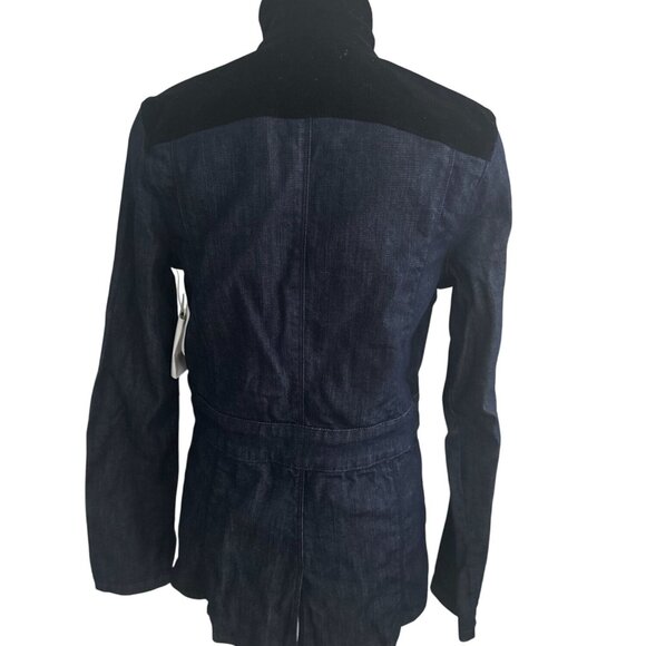 FRAME Women's Denim Black Corduroy Buttoned Jacket Size Small - Picture 8 of 8